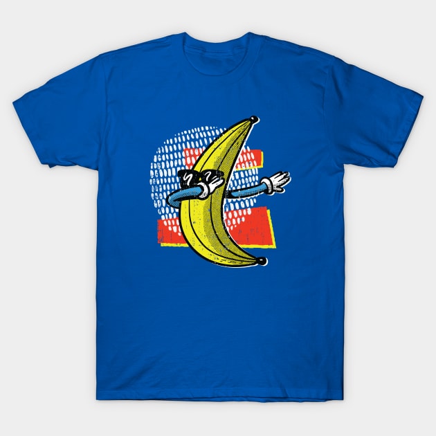 Vintage Dabbing Banana with Sunglasses T-Shirt by SLAG_Creative